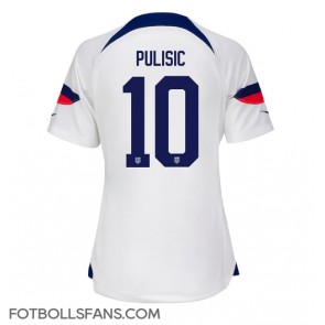Förenta staterna Christian Pulisic #10 Replika Hemmatröja Damer VM 2022 Kortärmad